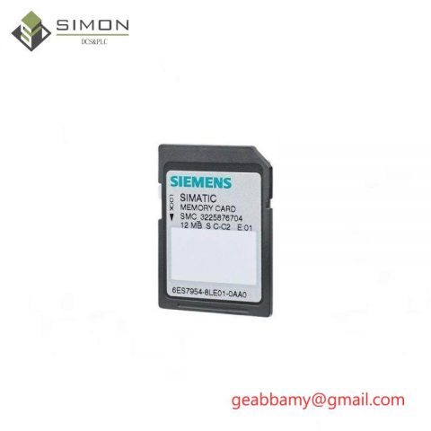 SIEMENS 6ES7954-8LC03-0AA0: SIMATIC S7 Memory Card for Industrial Automation